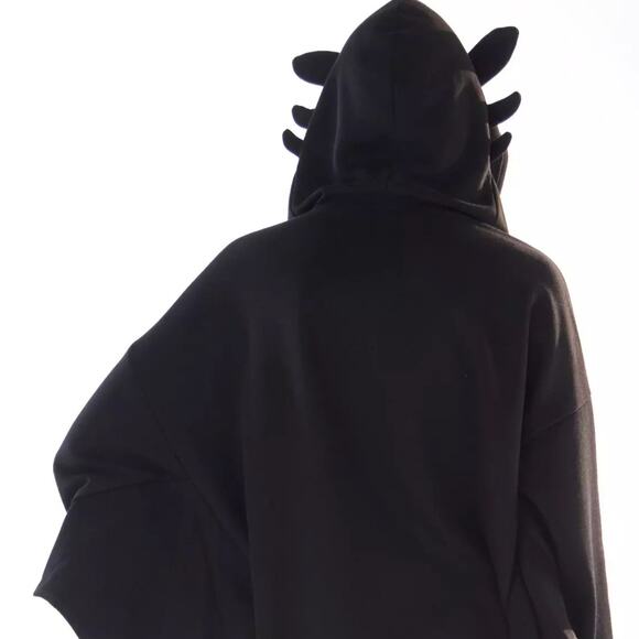 How To Train Your Dragon Toothless Hoodie Winged Cosplay 2XL Her Universe - Picture 4 of 15